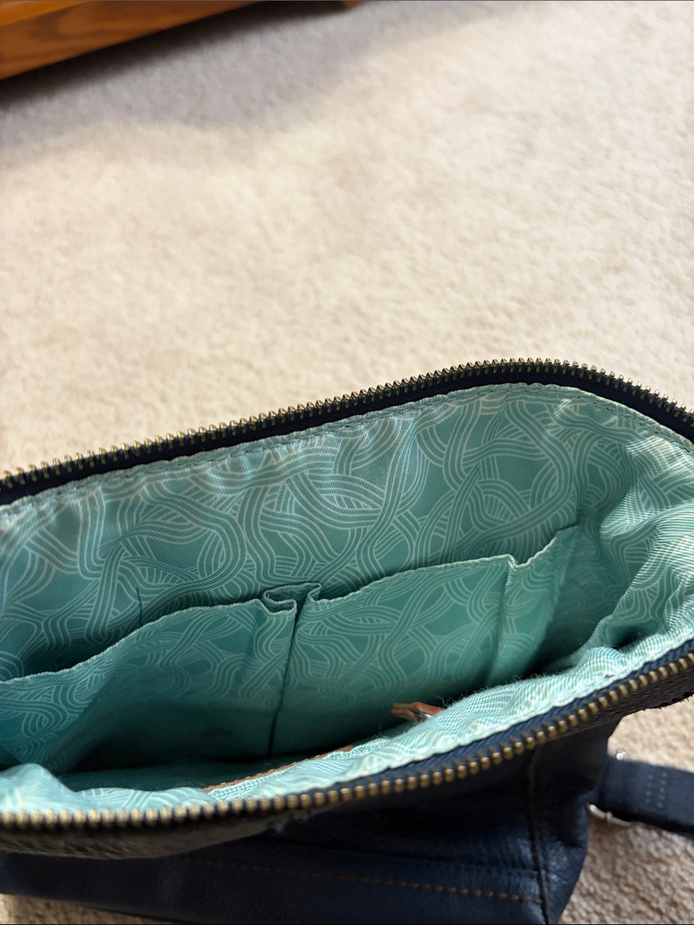 The Sak Blue Pebbled Crossbody Bag - Picture 5 of 6